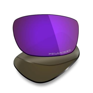 Imagem de Mryok Lentes de reposição ultra polarizadas para óculos de sol Ray-Ban RB4057 58 mm, HD Polarized, proteção UV, resistente a impactos e ajuste perfeito - roxo plasma