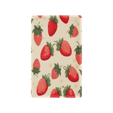 Imagem de Blueangle Placa de parede decorativa em branco, tamanho padrão, 1 gangue, padrão de morango, capa para quarto de escritório em casa, 4,53 x 2,76 polegadas (47)