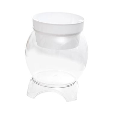Imagem de Baoblaze Aquário de mesa para peixes, aquário hidropônico, vaso para plantas para sala de estar, terrário multifuncional transparente, 20cmx26.2cm
