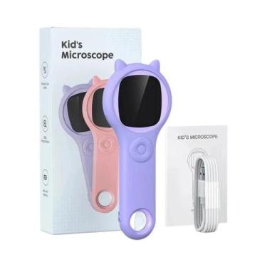 Imagem de Microscópio Digital Portátil Para Crianças, Brinquedo Educacional De C