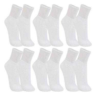 Imagem de Kit 6 Pares Meia Cano Médio Trifil Original Esportiva Atoalhada  Algod