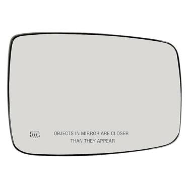 Imagem de Vidro de espelho elétrico aquecido lateral direito do motorista externo para Ram e plástico ABS Placa traseira pré-fixada Substituição direta Instalação rápida Função aquecimento desumidificador Compa
