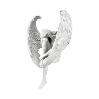 Imagem de Estátua De Anjo 15x13x8cm Escultura Criativa Redenção Religiosa Decora