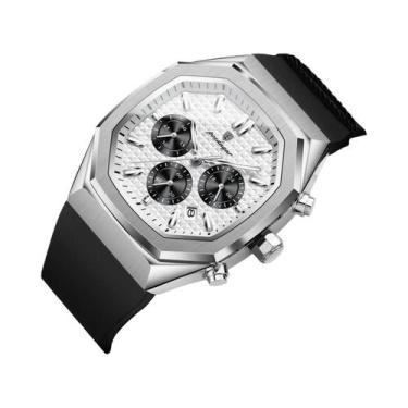 Imagem de Relógio De Quartzo À Prova d'Água Para Homens Com Cronógrafo Luminoso 