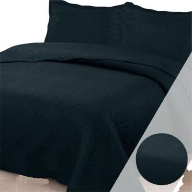 Imagem de Colcha Queen Bouti Dupla Face 03 Peças - Preto - 100% Poliéster - Casa
