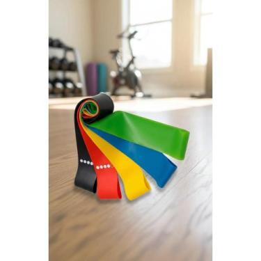 Imagem de 5 Mini Bands: Treino Completo Em Casa  Resistência Variada - Congratul