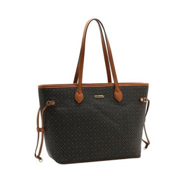 Imagem de Bolsa Feminina Chenson de Ombro Grande Sacola Tote Original Cor:Preto,