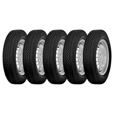 Imagem de Kit 5 Pneus Aro 15 Maggion 5.60-15 Falco F2 4 Lonas
