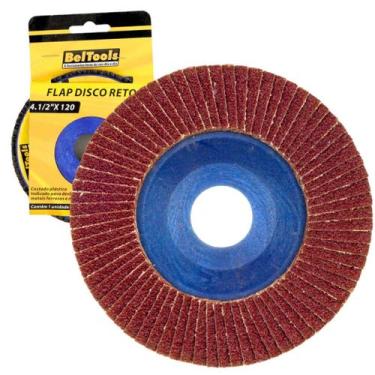 Imagem de Disco Desbaste Lixa Flap Reto G120 4.1/2 Beltools