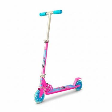 Imagem de Patinete Infantil Menina 3 4 5 6 7 8 anos 2 Rodas com Led Suporta até 
