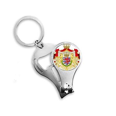 Imagem de Chaveiro abridor de garrafa cortador de unhas símbolo nacional de Luxemburgo