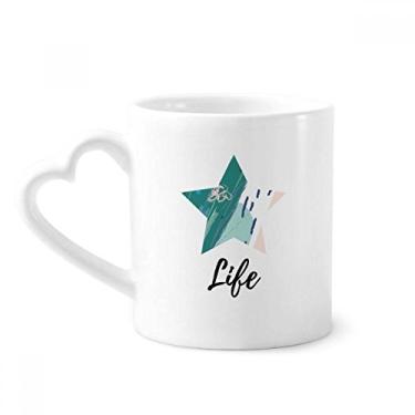 Imagem de Rivers Abstrata Plantas Arte Padrão Caneca Café Cerâmica Copos Copo Coração Vidro