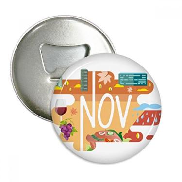 Imagem de Ilustração do Mês de Novembro, Ilustração, Abridor de garrafas, Emblema Multifuncional