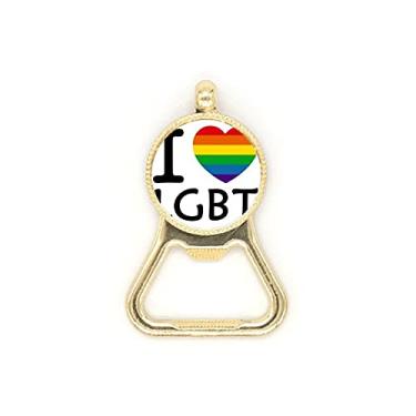 Imagem de Chaveiro de aço inoxidável Rainbow Transgênero Bisexuals LGBT abridor de garrafas de cerveja