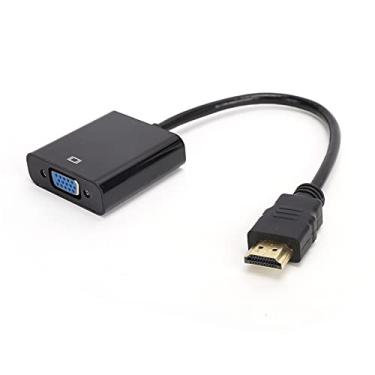 Imagem de Cabo Adaptador VGA, Interface Multimídia HD para Cabo Conversor VGA Com de 3,5 Mm, para Raspberry Pi/Computadores/Desktops/Notebooks/PCs/Monitores/Projetores/HDTV (Preto)