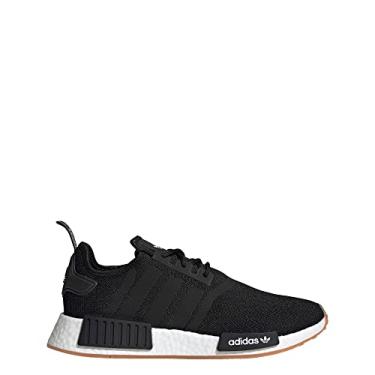 Imagem de adidas Originals Tênis masculino NMD_r1, Preto/Preto/Goma, 7.5