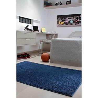 Imagem de Tapates Oasis Tapete para Sala 1,00 x 1,50 Classic Azul Jeans