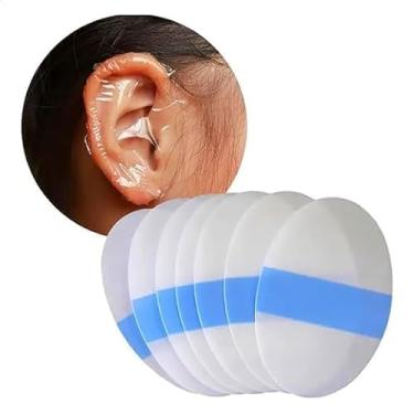 Imagem de Protetor De Orelha Ouvido KIT 40 Unidades Para Bebês, Crianças E Adultos Impermeável Par De Protetor Auricular Tampão Banho Natação Piscina Praia Adesivo Transparente