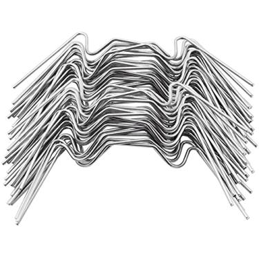 Imagem de ZYAMY 50 peças de clipes de vidro grampos esmaltados aço inoxidável W-Wire Use acessórios para alumínio estufa grampos de fixação forte ferramenta de fixação de estufa