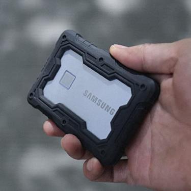 Imagem de FatBear Capa protetora tática de grau militar resistente à prova de choque para Samsung T7 unidades externas de estado sólido portáteis