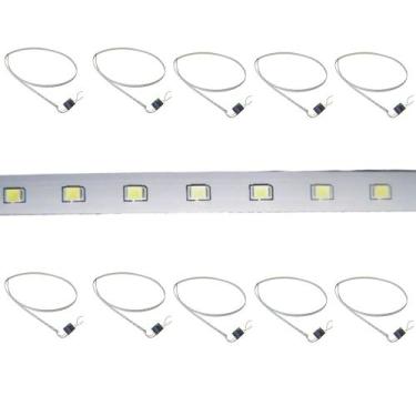 Imagem de Fita de LED Branco Frio Iluminaçao Kit 10 Und Decoraçao Enfeite Sanca 