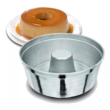 Imagem de Forma De Buraco Pudim Em Alumínio N22 Kit 05 Pçs Assadeiras - ASC