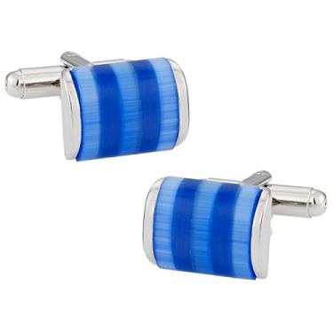 Imagem de Abotoaduras estilo gatinho azul Cuff-Daddy