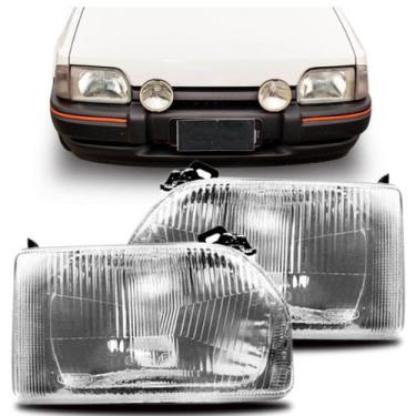 Imagem de Par Farol Escort 1987 a 1994 Lente Policarbonato - SP ACESSÓRIOS