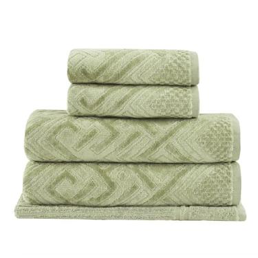 Imagem de Jogo de Toalhas Buddemeyer Geo Banho 5 peças Verde