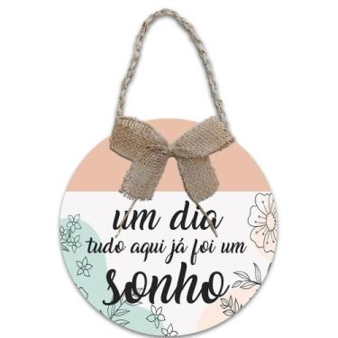 Imagem de Decoração Placa de Porta Guirlanda Frases Bem vindo Jesus Vive Lar Abe