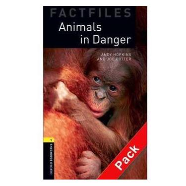 Imagem de Livro + CD - Animals in Danger - Oxford Bookworms Library Factfiles - Andy Hopkins