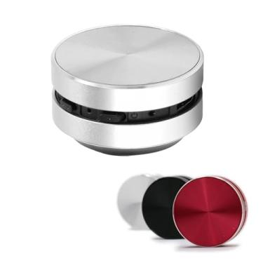 Imagem de Bewinner Alto-falantes de condução óssea ultra mini, transformam qualquer coisa em um alto-falante, alto-falante baixo estéreo portátil pequeno sem fio com ventosa para viagens ao ar livre em casa