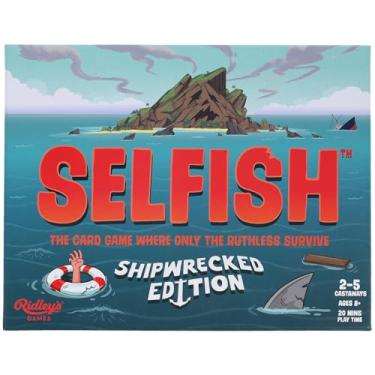 Imagem de Ridley's Games: Selfish- Shipwrecked Edition Card Game | Easy to Play Party Game for Groups | Ideal for 2-5 Players | Makes a Great Gift Idea | Watch Out for That Shark - Only The Ruthless Survive!