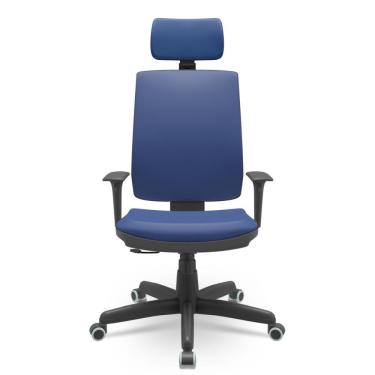 Imagem de Cadeira Brizza Soft Azul Vinil Relax Plax