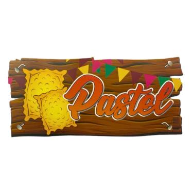 Imagem de Placa Festa Junina Para Barraca - 48cm X 22cm Modelo Pastel
