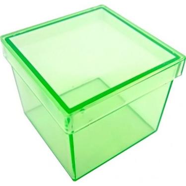 Imagem de Caixa Acrílica Verde Neon 4cmx4cm - 10 Unidades