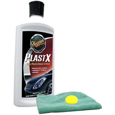 Imagem de Limpador de plástico e polimento Meguiar's PlastX com pano e almofada