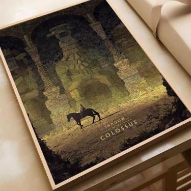 Imagem de Pôster De Videogame Shadow of the Colossus Decoração De Arte Para Casa