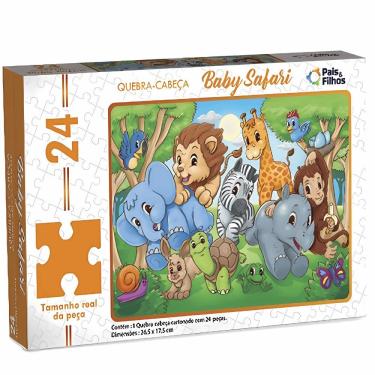Imagem de Puzzle Baby Safari 24 Peças - Pais E Filhos