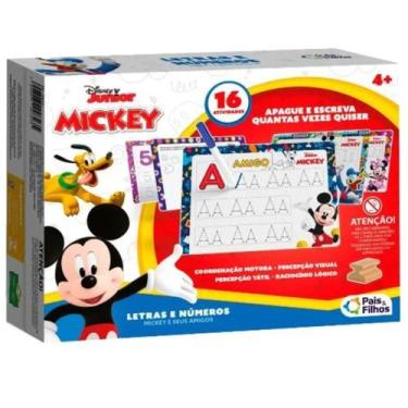 Imagem de Lousa Mágica 16 Atividades Letras E Números Mickey e Amigos - Pais e F