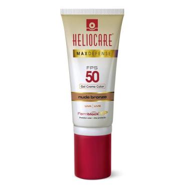 Imagem de Max Defense Gel Creme Color Heliocare - Protetor Solar, Nude Bronze