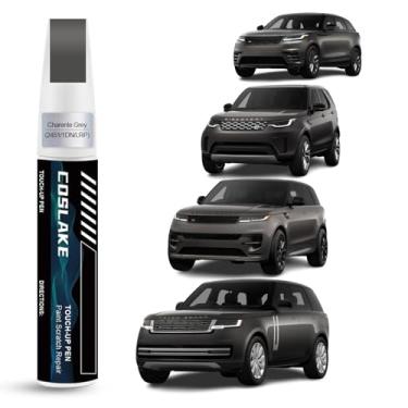 Imagem de COSLAKE Tinta de retoque de carro (cinza Charente (2451/1DN/LRP)) para Landrover, kit de reparo de arranhões de pintura de carro, solução rápida e fácil de reparar, caneta removedor de arranhões com 2