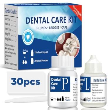 Imagem de Silkylaser Kit De Reparo Dentário, Substituição Temporária Dentes, Cimento Óxido Zinco E Eugenol, Para Dentes Quebrados Lascados, Restaurações Pontes Ausentes, Melhorar O Sorriso, 1 Peça
