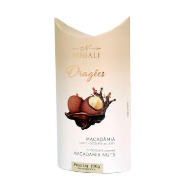 Imagem de Chocolate ao Leite Dragées Macadâmia Nugali 100g