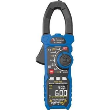 Imagem de Alicate Amperímetro Minipa ET-3810C Azul/Preto