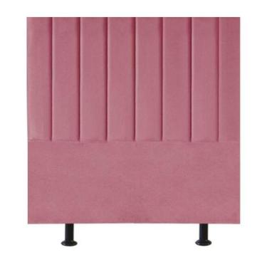 Imagem de Cabeceira Estofada Cama Box Solteiro 100 Cm Maria Suede Rosa - Black H
