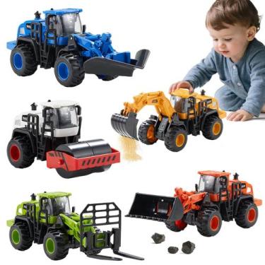 Imagem de Caminhão de construção Toys Dimoarch Push Go Excavator Bulldozer