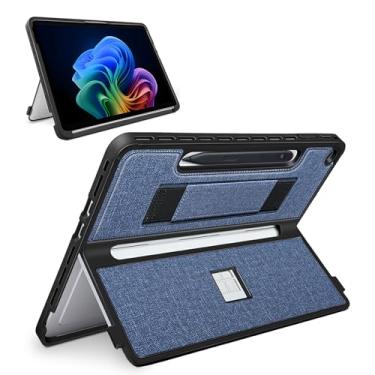 Imagem de SSS·GRGB Capa para Microsoft Surface Pro 12 polegadas 2025 | Capa à prova de queda com alça de pulso | Compatível com suporte integrado, armazenamento magnético de caneta fina e teclado tipo capa |