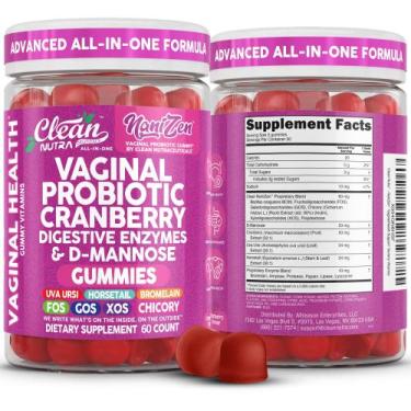 Imagem de Gomas probióticas vaginais Clean Nutraceuticals Cranberry 60ct