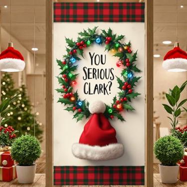 Imagem de Banner festivo de Natal, Papai Noel, suporte para foto, tema vermelho, decoração de Natal para decoração interna, celebração de férias